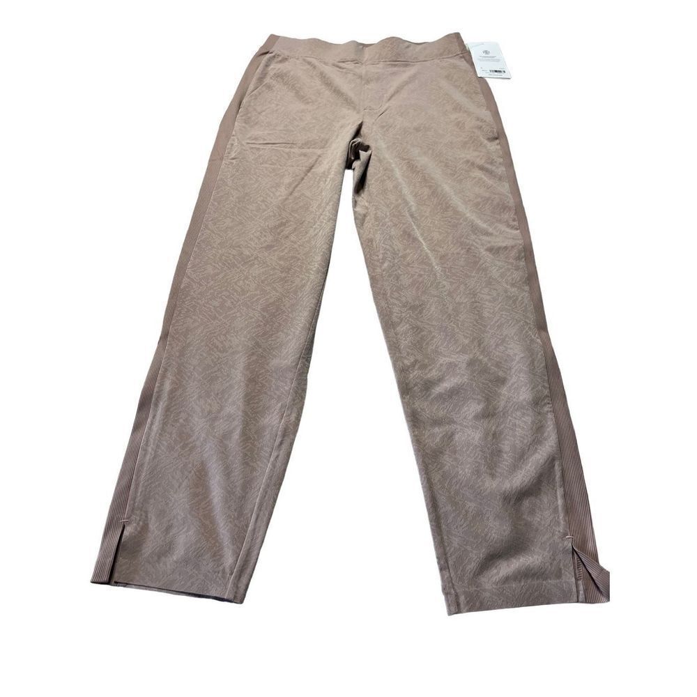 Athleta Women's Brown Brooklyn Textured Ankle Jogger Pants Size 6 NWT